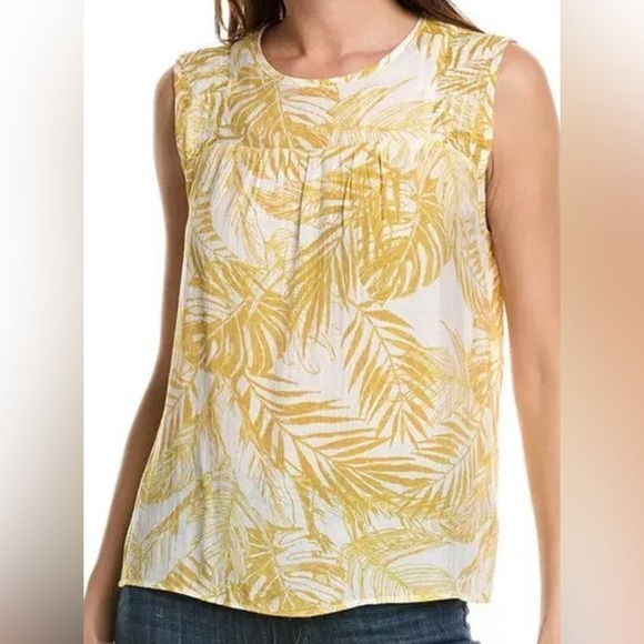 Nanette Lepore | Golden Ray Sleeveless Blouse (L) - Picture 1 of 7